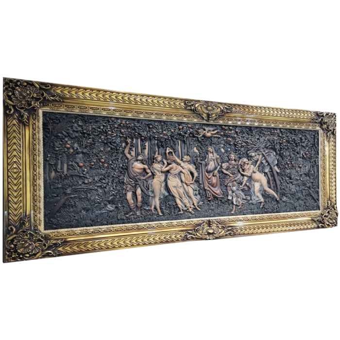 Carved panel "Spring by Botticelli" made of solid beech